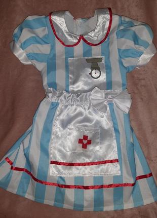 Платье доктор ,медсестра, врач на 4-6 лет
