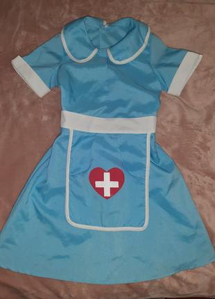 Платье доктор, медсестра 6-7 лет.