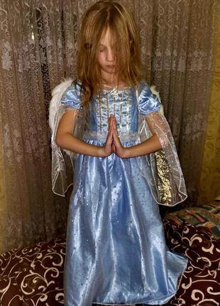 Платье ангел с крыльями на 7-8 лет