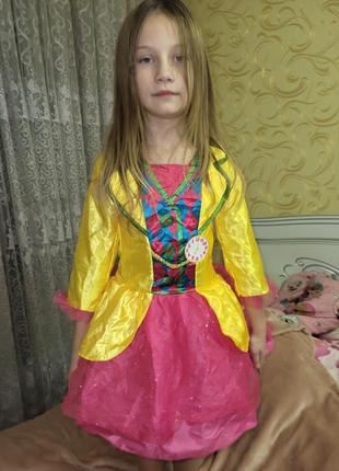 Платье шляпница алиса в стране чудес на 7-8 лет