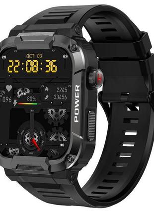 Мужские умные наручные смарт часы Smart Western Nano Black