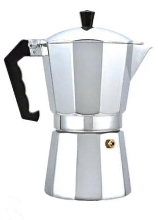 Гейзерная кофеварка Benson BN-155 (3 чашки espresso) 150 мл ал...