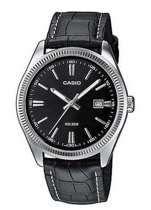 Часы наручные мужские на кожаном ремешке оригинальные Casio Co...