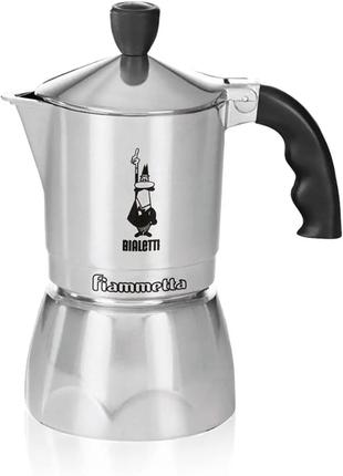 Гейзерна кавоварка Bialetti Fiammetta Silver (3 чашки - 130 мл)