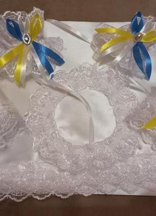 Венчальный набор для проведения обряда венчания, желто-синий