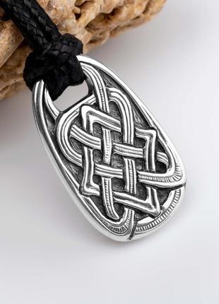 Кулон кельтский узел серебро
