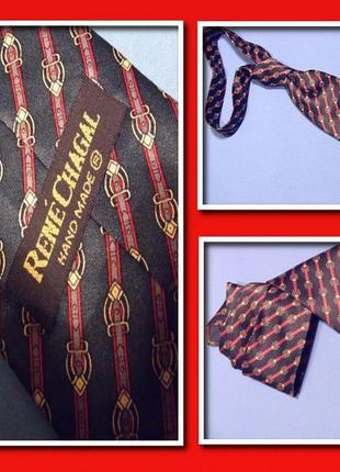 Краватка rene chagal жіночий шовковий, креативний аксесуар, пр...