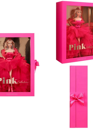 Коллекционная кукла barbie "розовая коллекция" (gtj76)