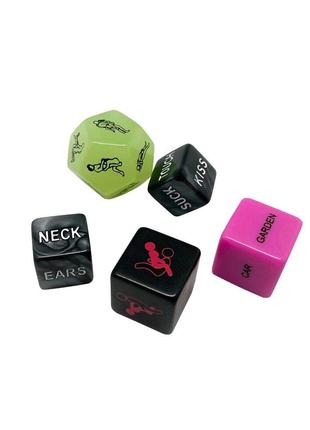 Набір кубиків Wooomy Ooo 5 Dice Set (EN): місця і пози для сек...