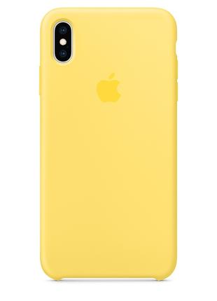 Чехол Apple Silicone Case 1:1 iPhone XS Max Canary Yellow (16)