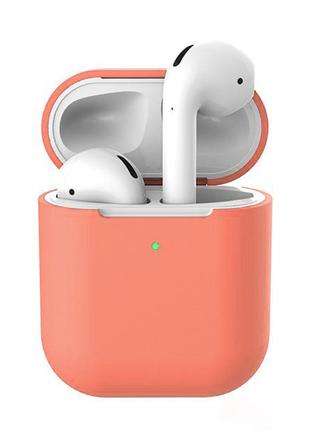 Чехол Silicone Case Airpods 1/2 Terracotta