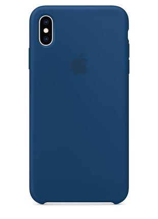 Чехол Apple Silicone Case 1:1 iPhone XS Max Blue Horizon (9)