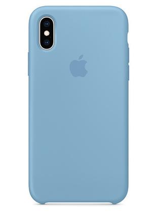 Чехол Apple Silicone Case 1:1 iPhone XS Max Cornflower (18)