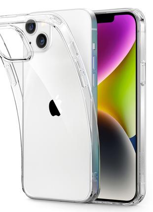 Чехол Silicone Case WS iPhone 14 Plus Прозрачный