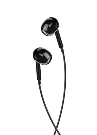 Наушники XO EP43 3.5mm In-ear Earphone 1.2M Black