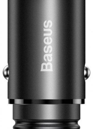 АЗУ Baseus Circular Metal PPS Quick Charger Car Charger 30W (S...