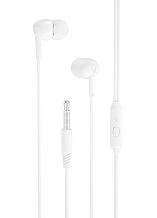 Навушники XO EP37 In-ear Earphone 1.15M White