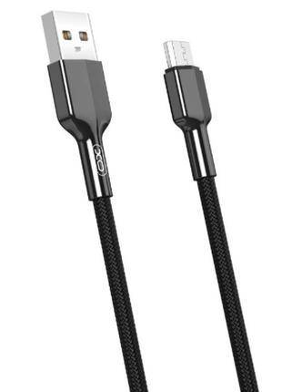 Кабель XO NB182 2.4A USB Cable micro Black