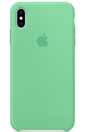 Чехол Apple Silicone Case 1:1 iPhone XS Max Spearmint (13)