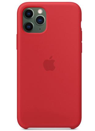 Чехол Apple Silicone Case 1:1 iPhone 11 Pro Max Red (2)