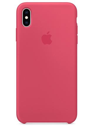Чехол Apple Silicone Case 1:1 iPhone XS Max Hibiscus (10)