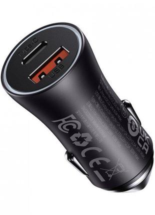 АЗУ Baseus Golden Contactor Max Dual Fast Charger Car Charger ...