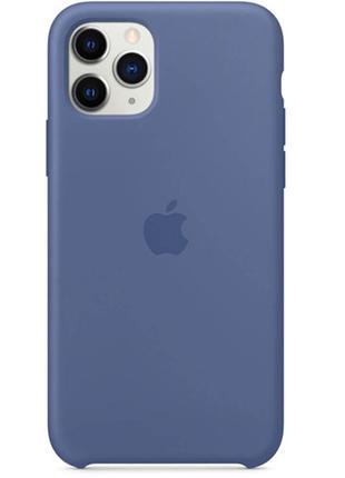 Чехол Apple Silicone Case 1:1 iPhone 11 Pro Linen Blue (16)