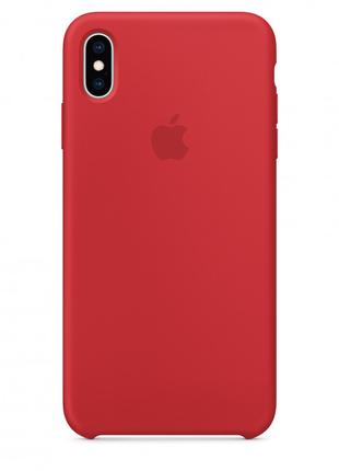Чехол Apple Silicone Case 1:1 iPhone XS Max Red (2)
