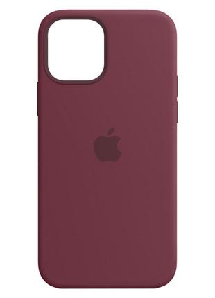 Чехол Apple Silicone Case 1:1 iPhone 12 mini Plum (8)