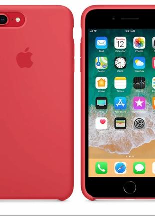 Чехол Apple Silicone Case 1:1 iPhone 7/8 Plus Red Raspberry (14)