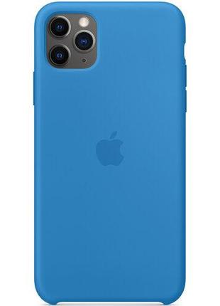 Чехол Apple Silicone Case 1:1 iPhone 11 Pro Max Surf Blue (13)