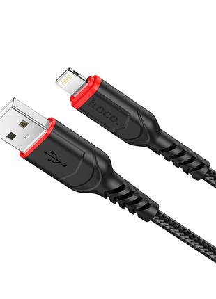 Кабель Hoco X59 Victory charging data cable for Lightning Black