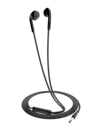 Наушники Hoco M39 Rhyme sound earphones with microphone Black