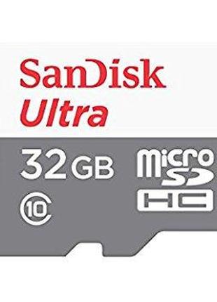 Карта памяти SanDisk Ultra 32GB Micro SD (SDHC) + adapter SD