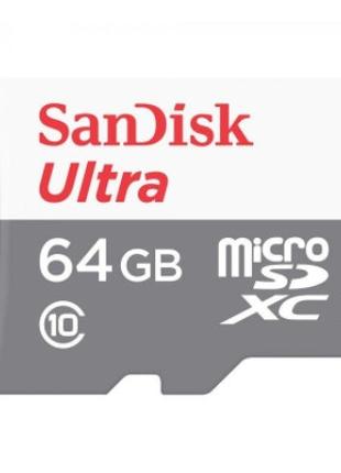Карта памяти SanDisk Ultra 64GB Micro SD (SDXC)