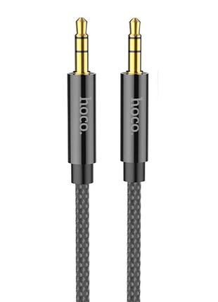 Кабель Hoco AUX UPA19 AUX audio cable(L-1M) Black