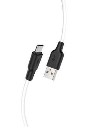 Кабель Hoco X21 Plus Silicone charging cable for Micro 2m Blac...