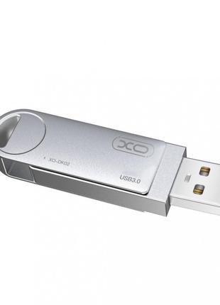 Флеш-накопичувач XO DK02 USB3.0 rotating Flash Disk 64 GB Silver