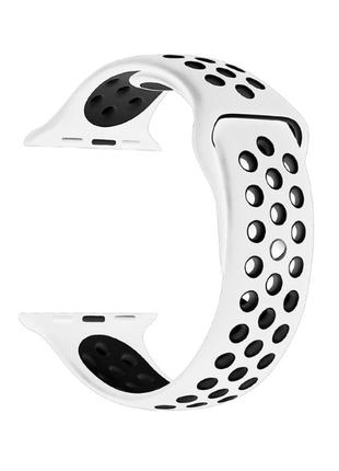 Ремешок Nike Sport Apple Watch 38/40/41 mm White+Black (19)