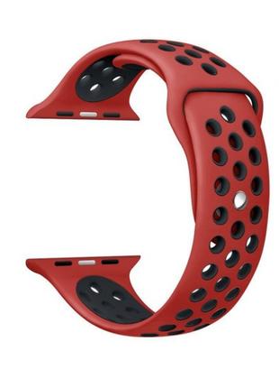 Ремінець Nike Sport Apple Watch 42/44mm Red Black (11)