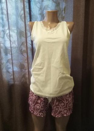 Пижама ( майка, шорты) фиолетовая