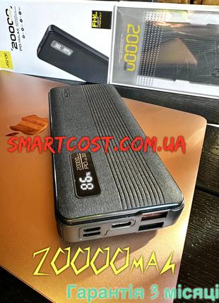 Портативний зарядний пристрій Aspor A399 20000mAh power bank ч...