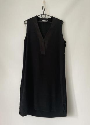 Платье mango размер s-m подкладка черное средняя длина