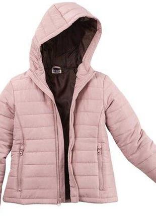 Куртка для дівчинки демісезон рожевий, пудра 134-140 hip hopps