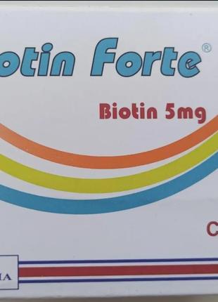 Biotin Forte витамины для волос, ногтей, кожи