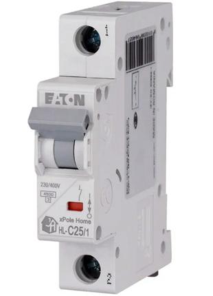 Автоматический выключатель 25А (тип С) 1п 4.5кA Eaton HL-C25/1
