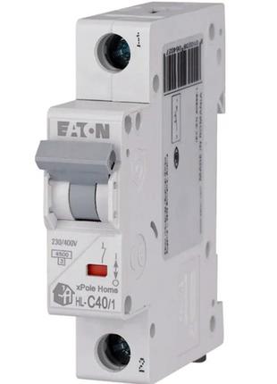 Автоматический выключатель 40А (тип С) 1п 4.5кA Eaton HL-C40/1