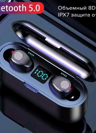 Бездротові навушники з вбудованим Power Bank Tws F9