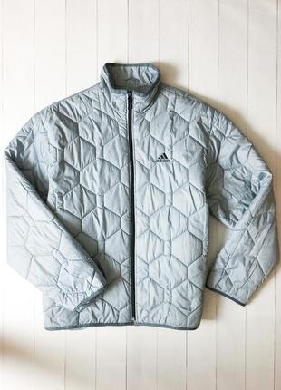 Чоловіча сіра осінь зимова куртка пуховик adidas адідас. розмі...