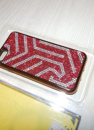 Чехол fashion case для iphone 7 / 8 стразы кристаллы блёстки